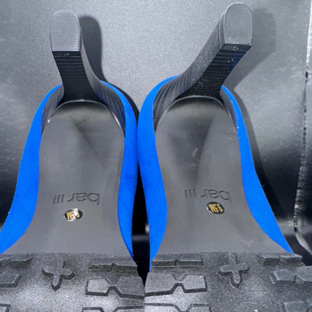 Bar III Royal Blue Suede Heeled Boots - Picture 4 of 4